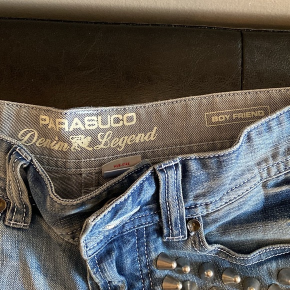 Vintage Parasuco boy friend spiked jean shorts - Picture 2 of 4